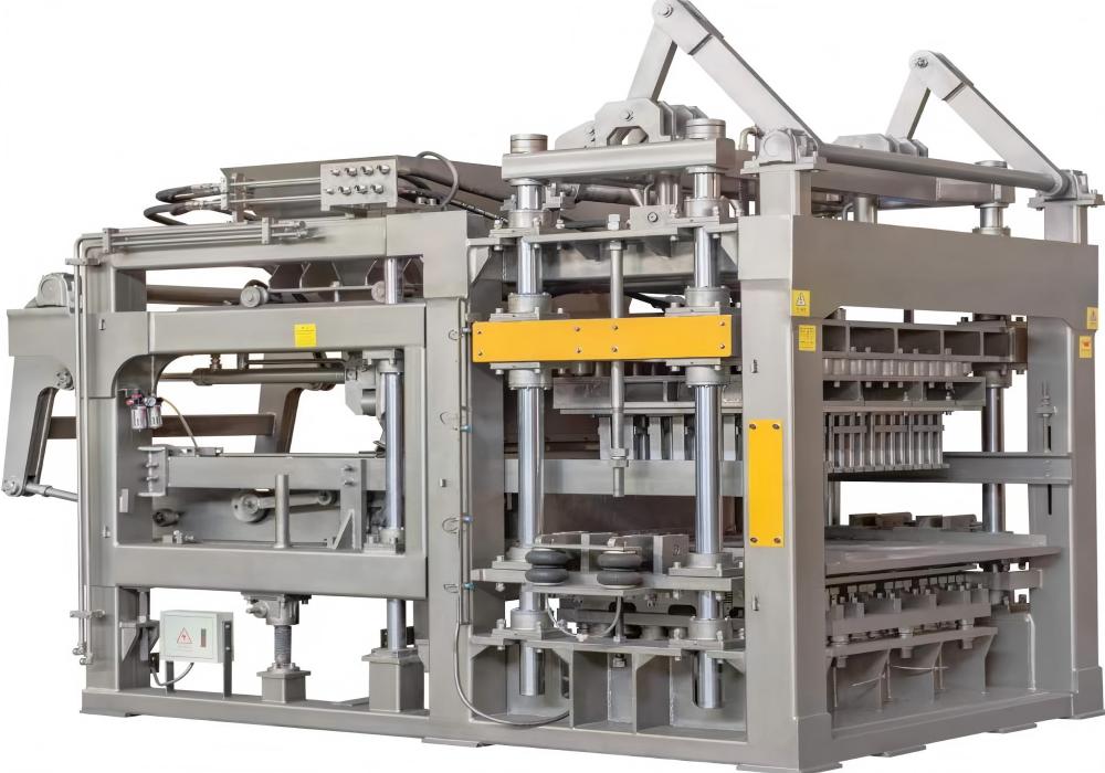 Máquina automática para fabricação de blocos de pavimentação intertravados com mistura de cores QT9-15